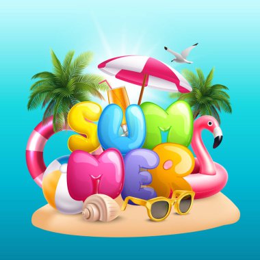 Gerçekçi Yaz Tatil Resimleri