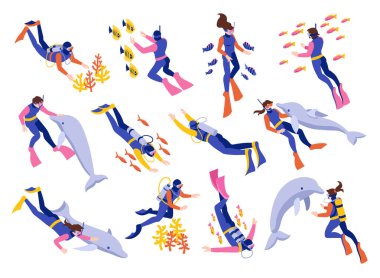 Isometric Scuba Dalış Simgesi Ayarları