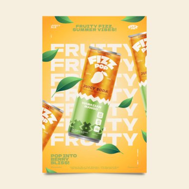 Gerçekçi Gurme Paketleme Sarı Posteri