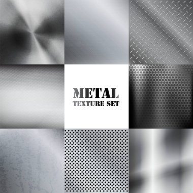Gri Metalik Yüzey Doku Koleksiyonu
