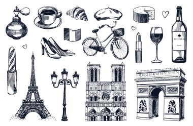 El çizimi Paris element kümesi