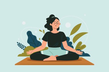 Düz Farkındalık Yoga Duruşu