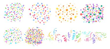 Düz Konfeti Partiler İçin Orijinal Set