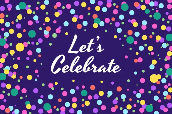 Konfeti ile Düz Kutlama Kompozisyonu