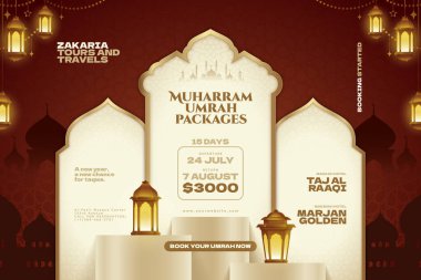 Gerçekçi Muharram İslami Yeni Yıl Paketleri Reklamcılığı