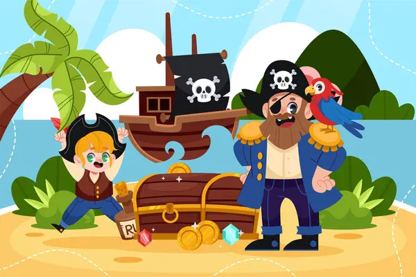 Hazine Sandığı Çizgi Filmi Geçmişli Korsanlar Macerası