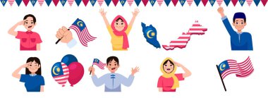 Hari Merdeka Orijinal Element Kümesi