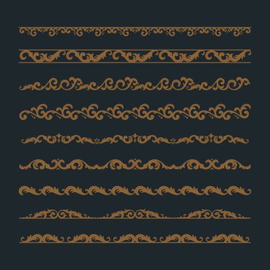 Kraliyet Soyut Barok Sanat Sınırı Seti