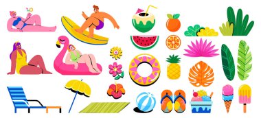 Canlı Yaz Faaliyetleri ve Rahatlama Orijinal Set