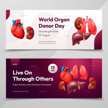 Bağış Gününün Ayrıntılı Tıbbi Resimleri Yatay Afiş Ayarları