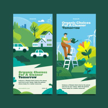 Bir Eko Gezegeni Dikey Sancak Kümesi için Yeşil Teknoloji