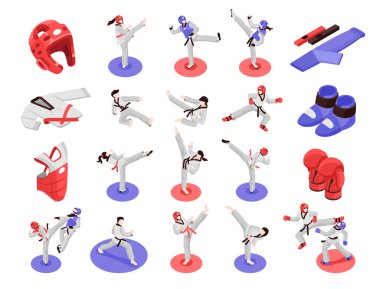 Tekvando Spor ve Disiplin Çizimleri