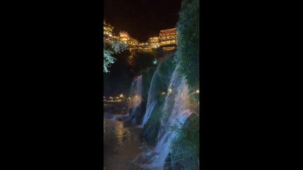 Furong Een Plaats Town Amerikaanse Staat Hunan Valt Bestuurlijk Gezien — Stockvideo