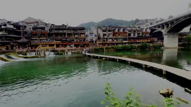 Hrabstwo Fenghuang Fenghuang Hrabstwo Chinach Prowincji Hunan — Wideo stockowe