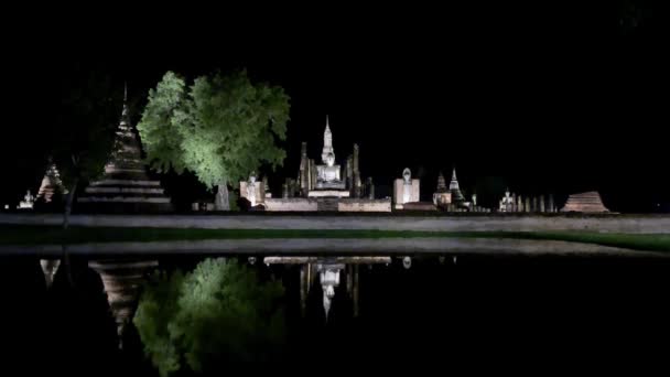 Patrimoine Mondial Parc Historique Sukhothai Thaïlande — Video
