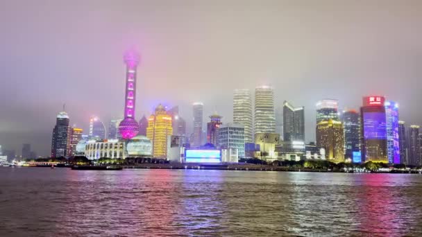 Huangpu River Shanghai China Μαρτίου 2024 Vdo Του Huangpu River — Αρχείο Βίντεο