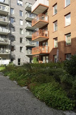 Açık yaşam alanı olan modern daireler