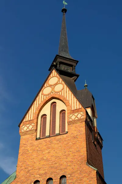 Low Angle View Church Clear Blue Sky — Stock Photo, Image