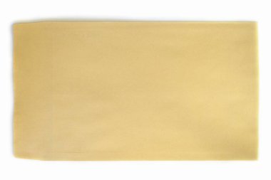 Kahverengi zarf beyaz arkaplanda izole