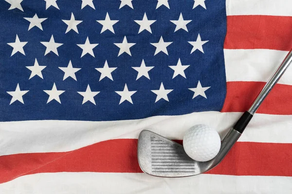 국기가 골프볼 스포츠 — 스톡 사진