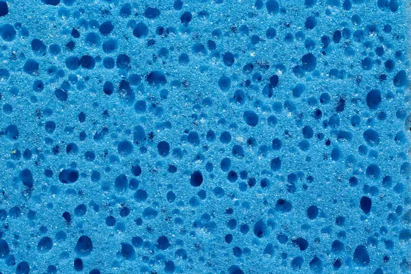 Nahaufnahme Der Textur Von Blauem Schwamm Objekthintergrundkonzept Stockbild