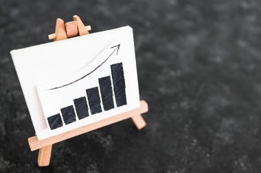when will inflation go down. canvas with graph showing prices dropping, cost of living going down conceptual image