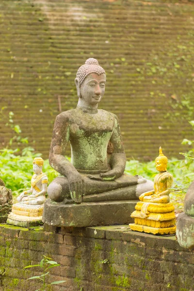 Vecchia Statua Buddha Wat Umong Chiang Mai Thailandia — Foto Stock