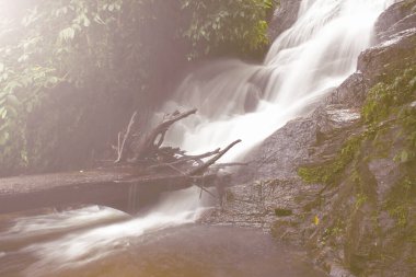 Doi Inthanon Ulusal Parkı 'nda Siribhum Şelalesi Chiangmai Thai