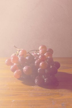 Red grape art still life
