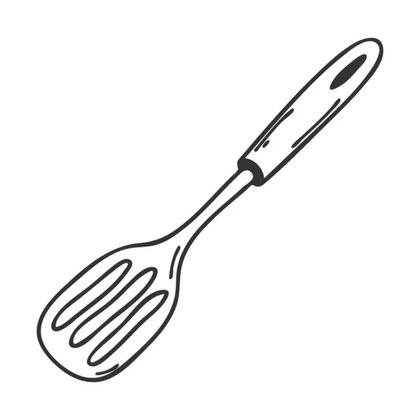 Culinary Scoop Tableware Kitchen Accessories Cooking Utensils Design Element Menu — Stock Vector