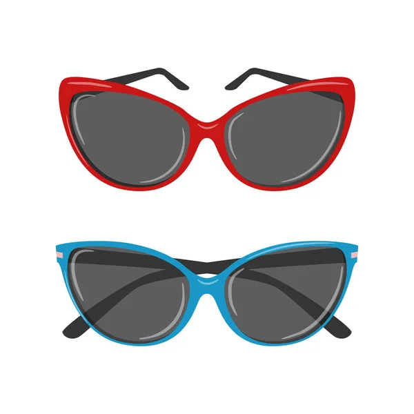 Women Sunglasses Personal Fashion Accessory Decorative Element Vacation Summer Beach — 스톡 벡터