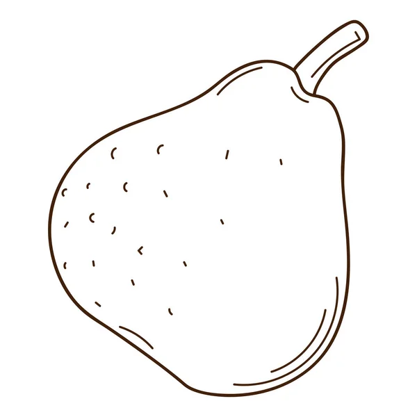 Eine Birne Reife Früchte Ein Symbol Des Herbstes Der Ernte — Stockvektor
