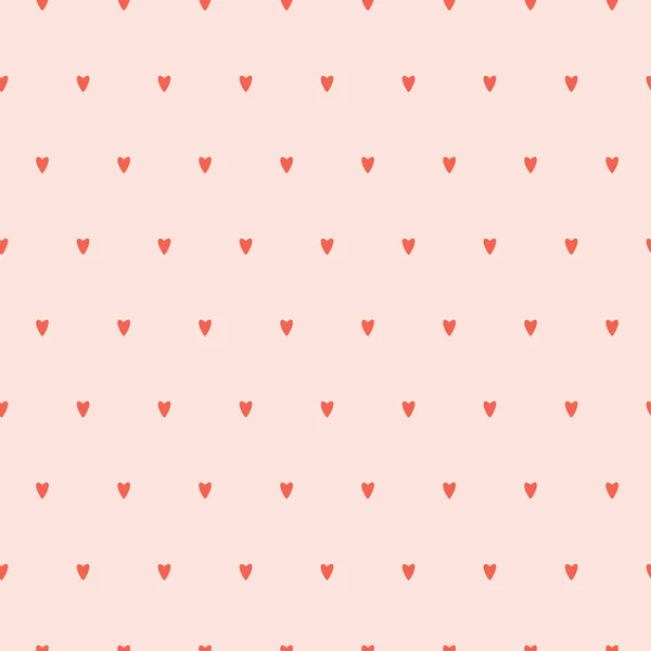 Простая Минималистичная Модель Красными Сердцами Нейтральном Бежевом Фоне Перфект Текстиля — стоковый вектор