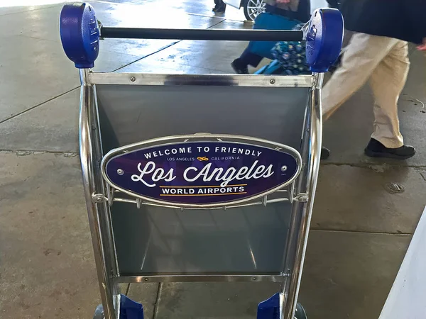 Los Angeles Usa Oktober 2019 Array Baggage Baggage Carts Lax — Stockfoto