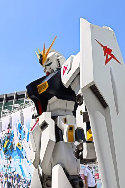 Osaka, Japan - Aug 29 ,2022 - 3.8 ft size GUNDAM RX-93 at GUNDAM NEXT FUTURE in GRAND FRONT OSAKA