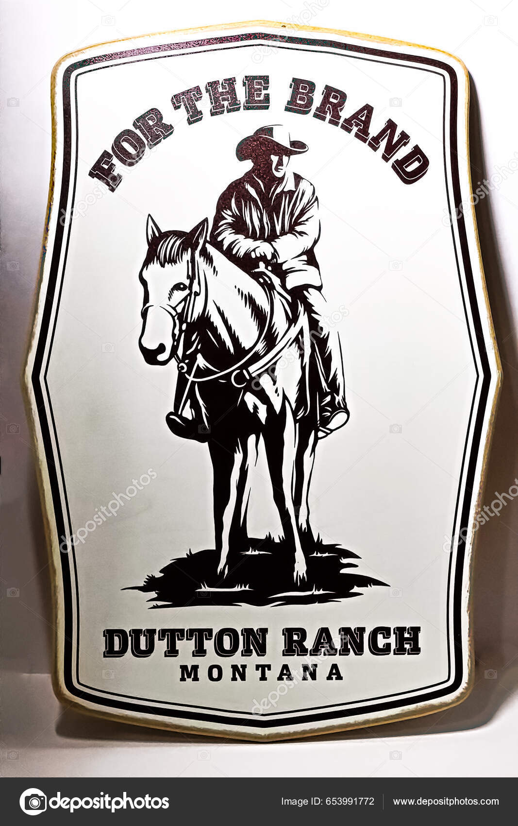 Osaka Japan Apr 2023 Display Yellowstone Show Brand Wood Wall — Stock