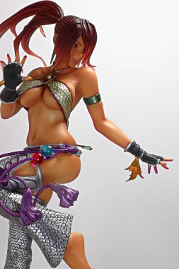 Osaka, Japonya - 4 Haziran 2023: TEKEN CHRISTIE MONTEIRO BISHOUJO STATUE 'nun görüntüsü. Kotobukiya Japonya 'dan Bishoujo koleksiyonundan.