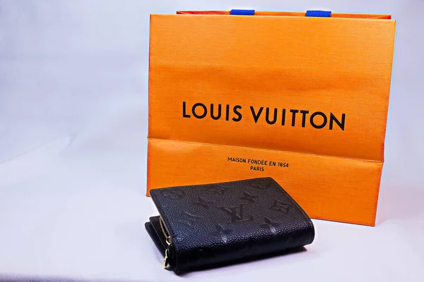 LOUIS VUITTON - Antiga bolsa/sacola em couro, francesa