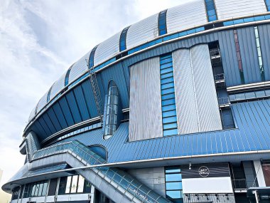 OSAKA, JAPONYA - SEP 23.2019 - KYOCERA DOME OSAKA Stadyumu, Osaka Cityumu 'nun bulunduğu bir beyzbol sahasıdır..