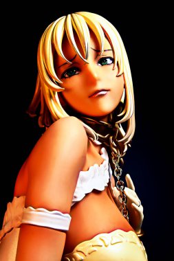 TOKYO,JAPAN - JUNE 23,2024 : Tobari Enoto 1/5 Scale PVC Figure Statue.Enokido Tobari, Shinguji Akari Clark, and Yogiriyan are three friendly housewives.