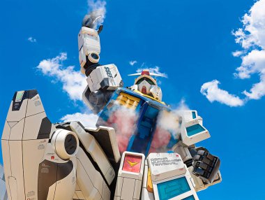 OSAKA, JAPONYA - 22 AUG 2025: GUNDAM NEXT FUTURE PAVILION, Dünya Fuarı 2025.