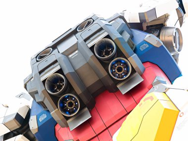OSAKA, JAPONYA - 22 AUG 2025: GUNDAM NEXT FUTURE PAVILION, Dünya Fuarı 2025.