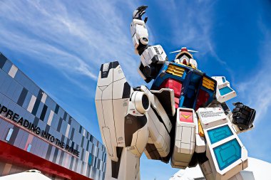 OSAKA, JAPONYA - 22 AUG 2025: GUNDAM NEXT FUTURE PAVILION, Dünya Fuarı 2025.