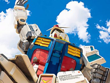 OSAKA, JAPONYA - 10 Temmuz 2025: GUNDAM NEXT FUTURE PAVILION, Dünya Fuarı 2025.