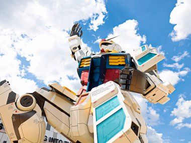 OSAKA, JAPONYA - 10 Temmuz 2025: GUNDAM NEXT FUTURE PAVILION, Dünya Fuarı 2025.