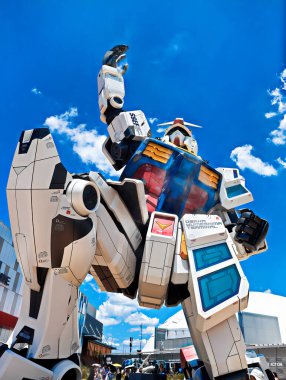 OSAKA, JAPONYA - 10 Temmuz 2025: GUNDAM NEXT FUTURE PAVILION, Dünya Fuarı 2025.