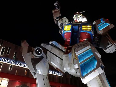 OSAKA, JAPONYA - 10 Temmuz 2025: GUNDAM NEXT FUTURE PAVILION, Dünya Fuarı 2025.