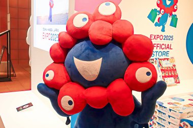 OSAKA, JAPAN - AUGUST 22, 2025 : Editorial photograph of the exteriors of various pavilions and exhibits showcasing a vision of the future at the 2025 Osaka, Kansai Expo.