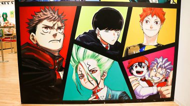 OSAKA, JAPAN - AUGUST 22, 2025 : Editorial photograph of the exteriors of various pavilions and exhibits showcasing a vision of the future at the 2025 Osaka, Kansai Expo.