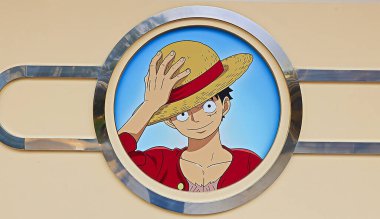 OSAKA, JAPAN - AUGUST 22, 2025 : Editorial photograph of the exteriors of various pavilions and exhibits showcasing a vision of the future at the 2025 Osaka, Kansai Expo.